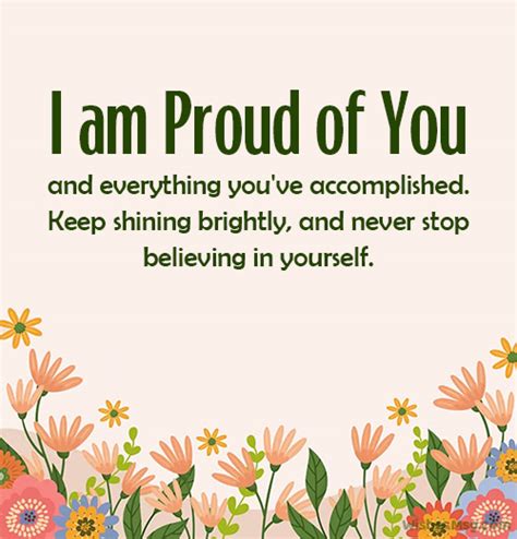 Proud Achievement, Lots of Love .